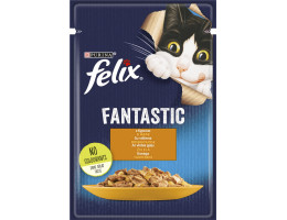 Felix Fantastic Вологий корм для котів Курка в желе 85 г