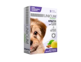 Unicum Organic Капли для щенков от блох и клещей 0,55 мл Цена за 1 пипетку