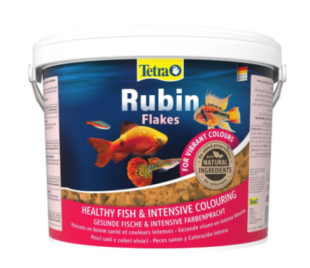 Tetra Rubin Корм для аквариумных рыбок для окраски Хлопья 10 л