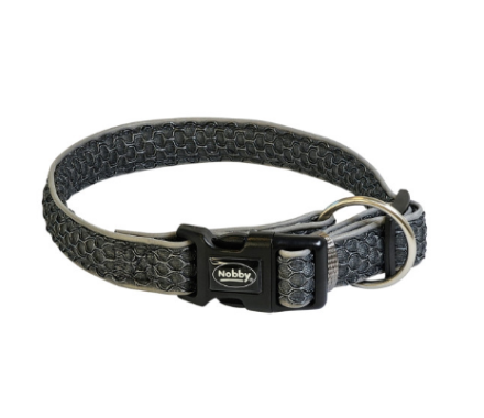 Nobby Ошейник для собак Mesh Air L-LX 3,2х50-65 см серый