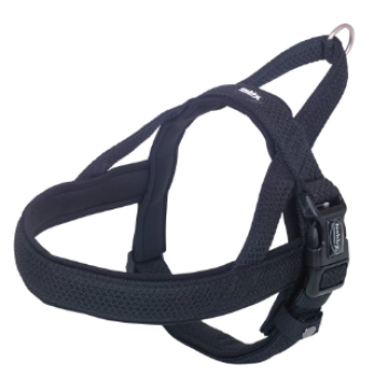 Nobby Шлея для собак Norwegia Mesh Preno S-M неопрен 2-2,5х36х38-50 см чорна
