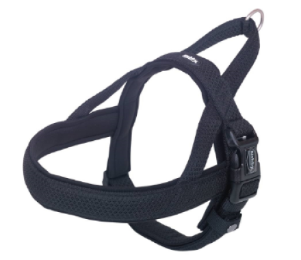 Nobby Шлея для собак Norwegia Mesh Preno S-M неопрен 2-2,5х36х38-50 см чорна
