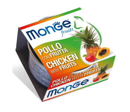 Monge Консерва для котов Курица с фруктами 80 г