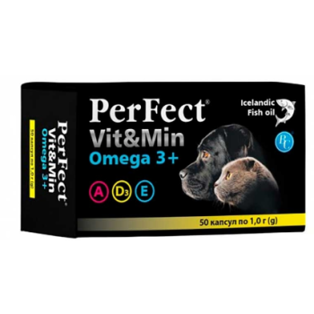 PerFect Vit&Min Omega 3 для собак та котів 1 г Ціна за 1 блістер