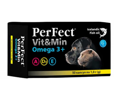 PerFect Vit&Min Omega 3 для собак та котів 1 г Ціна за 1 блістер
