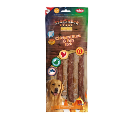 Nobby StarSnack Лакомства для собак Chicken & Fish Stick 200 г