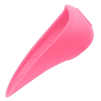 Waudog Silicone Поилка-насадка на бутылку 16,5х9 см розовая