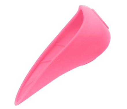 Waudog Silicone Поилка-насадка на бутылку 16,5х9 см розовая