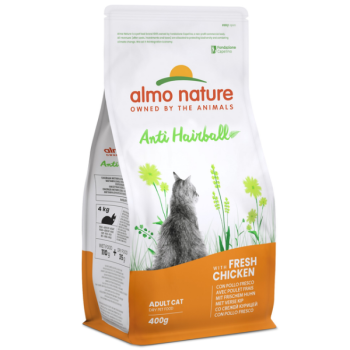 Almo Nature Holistic Cухий корм для котів Hairball Свіжа курка 400 г