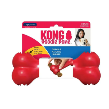 Kong Goodie Bone toy for dogs bone for treats l red