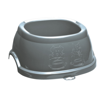 Stefanplast Миска для кошек и собак Break 5 3 л серый/металлик-синий