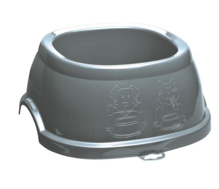 Stefanplast Миска для кошек и собак Break 5 3 л серый/металлик-синий