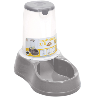 Stefanplast Миска для котів та собак Break Reserve Food 3,5 л сіра