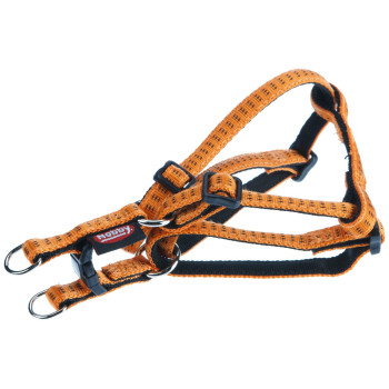 Nobby Шлея для собак Soft Grip M-L 2х50-72 см оранжевая
