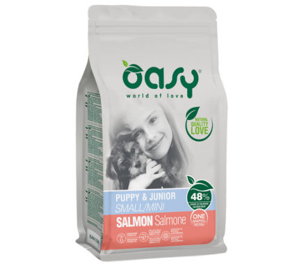 Oasy Сухий корм для цуценят Oap Small/Mini Breed Лосось 2,5 кг