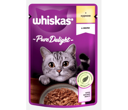 Whiskas Pure Delight Влажный корм для котов Курица в желе 85 г