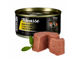 AnimAll Cat Консерва для котов Нежный мус из курятины 80 г