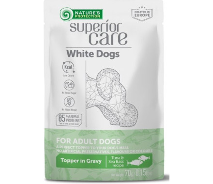 Nature\'s Protection Влажный корм для собак White Dogs Тунец и морской окунь 70 г