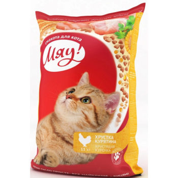 Мяу Сухой корм для кошек Курица 11 кг