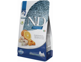 Farmina N&D Ocean Adult Mini Сухий корм для собак Тріска з гарбузом та апельсином 800 г