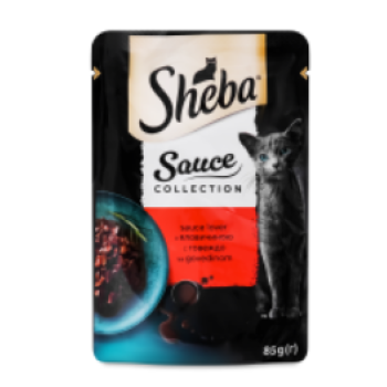 Sheba Влажный корм для котов Говядина в соусе 85 г
