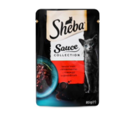 Sheba Влажный корм для котов Говядина в соусе 85 г