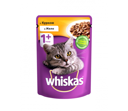 Whiskas Влажный корм для котов Курица в желе 85 г