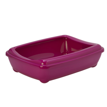 Moderna Туалет для котов с бортиком Jumbo Arist-O-Tray 57х43х16,3 см розовый