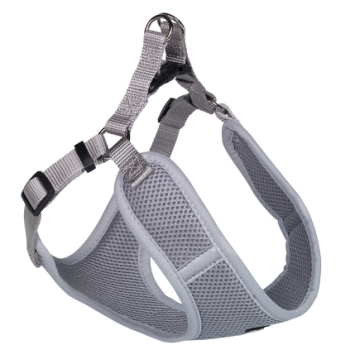Nobby Шлейка для собак Mesh Reflect XL нейлон-флис 2,5х69-83х66 см серая