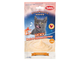 Nobby Лакомства для котов StarSnack Licky Malt Chicken Shrimp 5х15 г