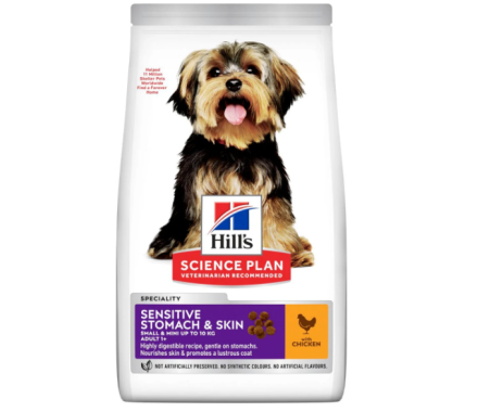 Hill’s SP Сухой корм для собак Sensitive Stomach&Skin Adult Small&Mini Курица 6 кг