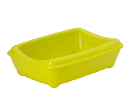 Moderna Туалет для котов с бортиком Arist-o-Tray Large 50х38х14 см лимонный