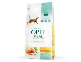 Optimeal Сухой корм для котов Курица 10 кг