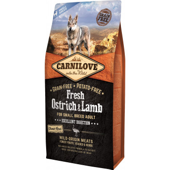 Carnilove Small Breed Сухой корм для собак Фреш Ягнёнок и страус 6 кг