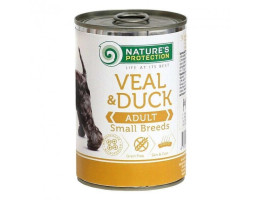 Nature\'s Protection Консерва для собак Small breed Телятина и Утка 400 г