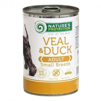 Nature\'s Protection Консерва для собак Small breed Телятина и Утка 400 г