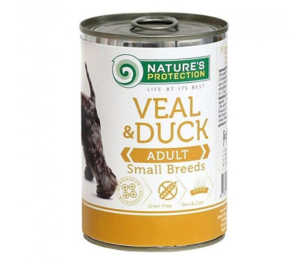 Nature\'s Protection Консерва для собак Small breed Телятина и Утка 400 г