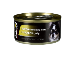 AnimAll Dog Консерва для собак Курица в нежном желе 85 г