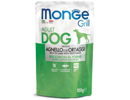 Monge Вологий корм для собак Grill Ягня з овочами 100 г