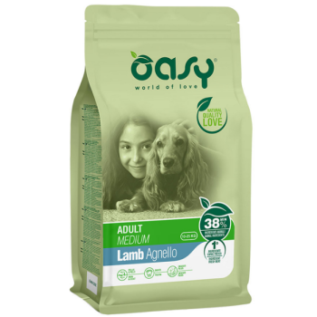 Oasy Сухий корм для собак Lifestage Medium Breed Ягня 12 кг