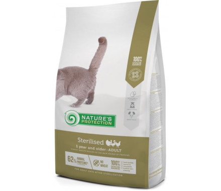 Natures Protection Сухой корм для котов Sterilised Adult Птица 2 кг