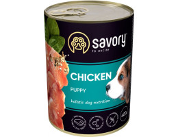 Savory Консерва для цуценят Курка 400 г