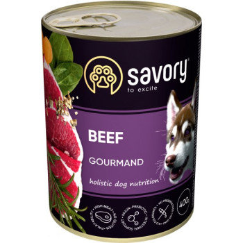 Savory Консерва для собак Говядина 400 г