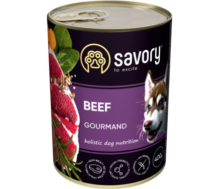 Savory Консерва для собак Говядина 400 г