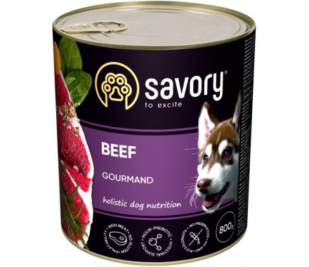 Savory Консерва для собак Говядина 800 г