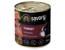 Savory Консерва для собак Индейка 800 г
