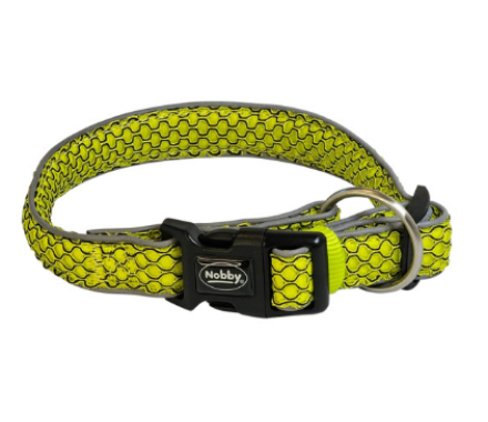 Nobby Ошейник для собак Mesh Air L-LX 3,2х50-65 см жёлтый