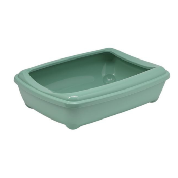 Moderna Туалет для котов с бортиком Arist-o-Tray Large 50х38х14 см светло-зелёный