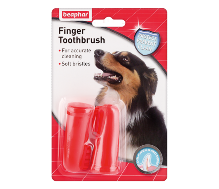 Beaphar Finger Toothbrush Зубна щітка на палець подвійна