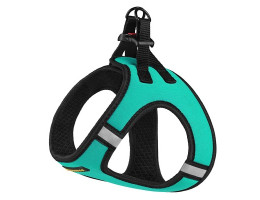 BronzeDog Шлея для собак Sport Vest неопрен 3D сітка ОГ 26 см ОШ 24 см бірюзовий